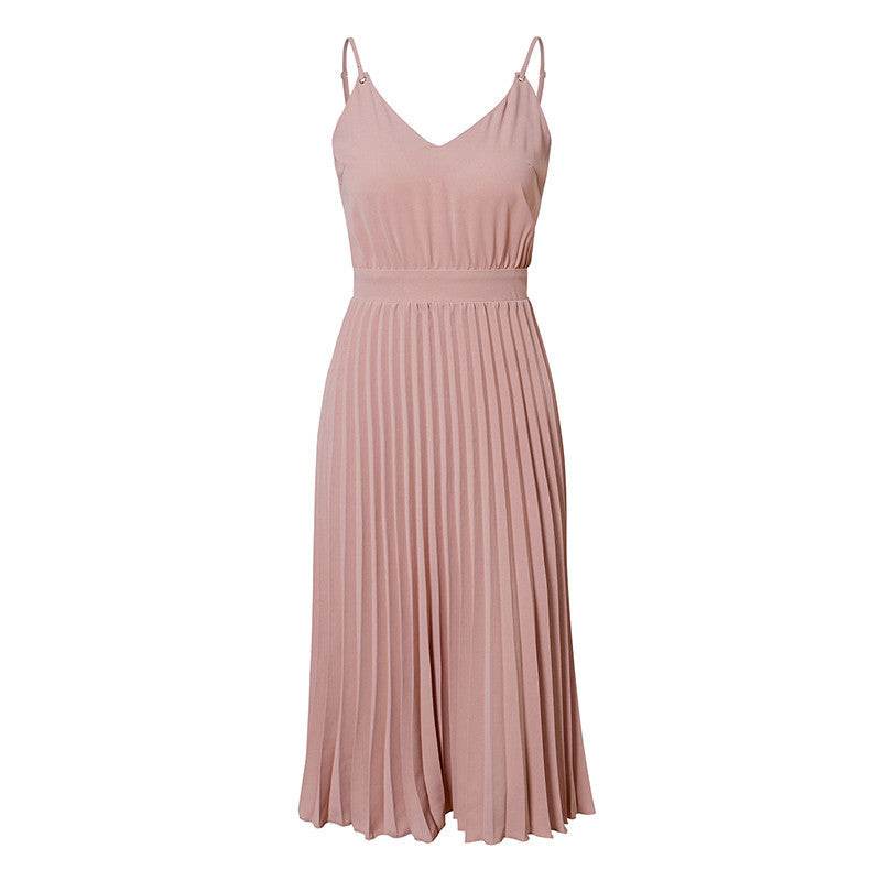 V-neck camisole dress - Mubimart