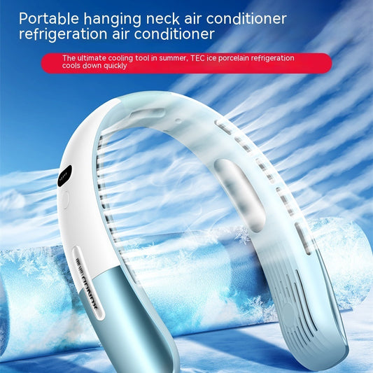 Rechargeable Portable Office Sports Neck-hanging Fan