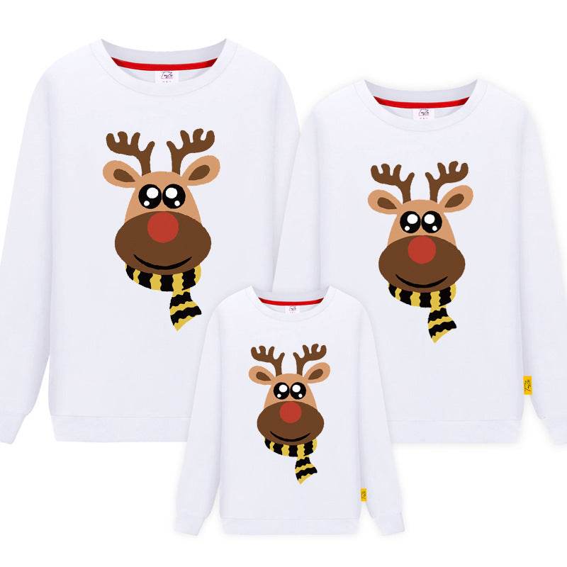 Parent-child Sweater Three-mouth Family Christmas Clothes - Mubimart