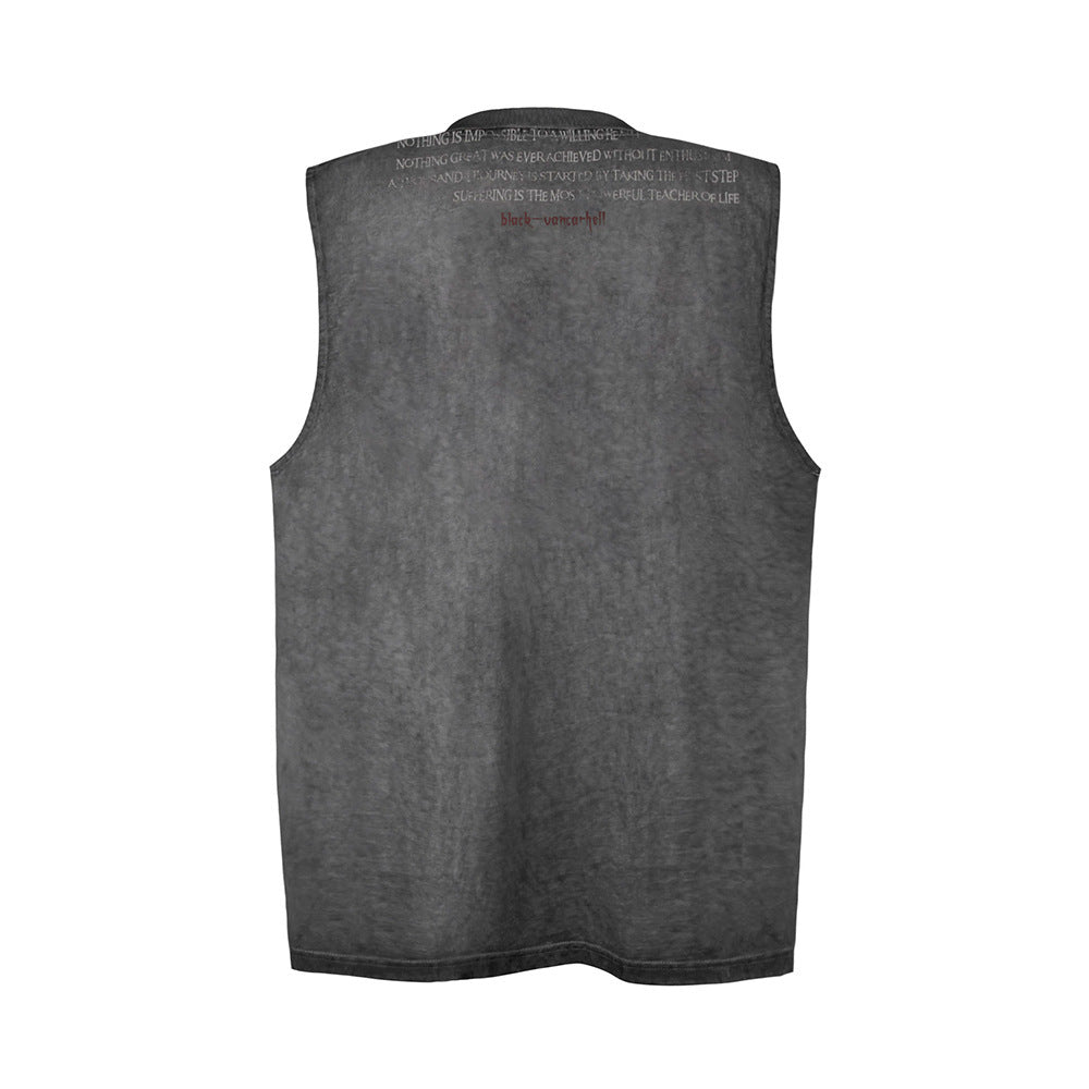 Waste Soil Casual Undershirt Vest For Men