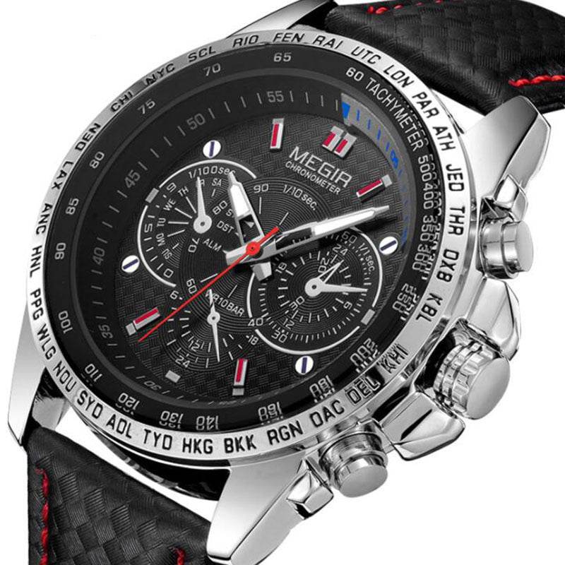 Cheap Wholesale Original 1010 Leather Strap 3ATM Waterproof Quartz Luxury Business Mens Watches - Mubimart