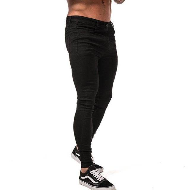 Patchwork Pants Jeans Men's Fit - Mubimart
