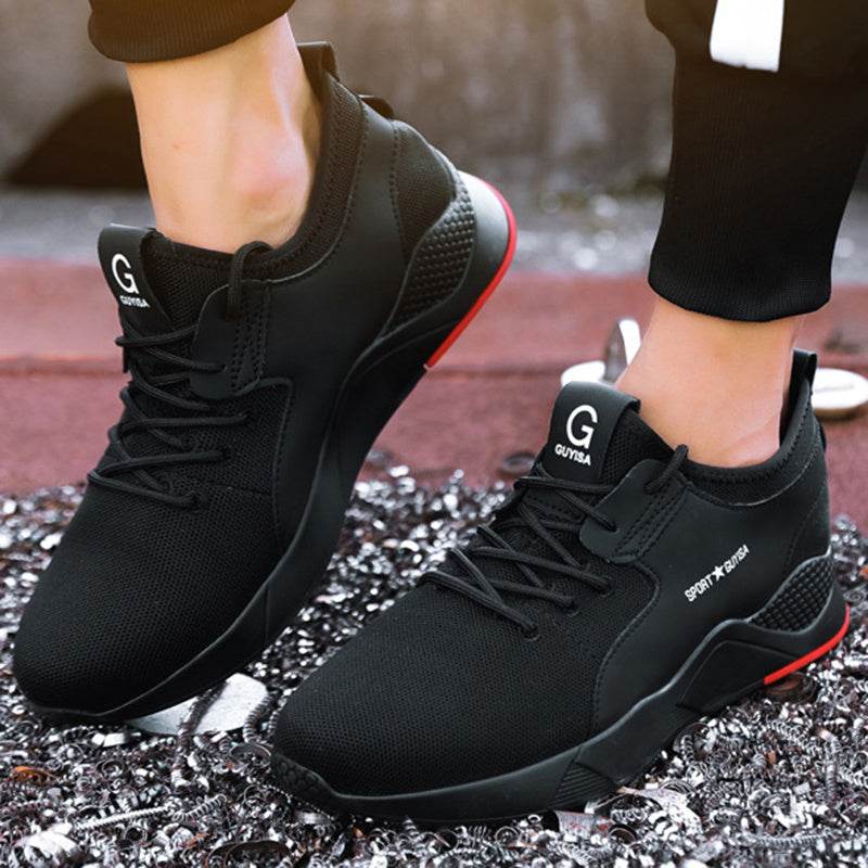 Indestructible Steel Toe Sneakers Men Women Lightweight Work Shoes Industrial Construction Shoes - Mubimart