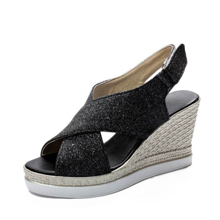 Platform Wedge Sandals - Mubimart