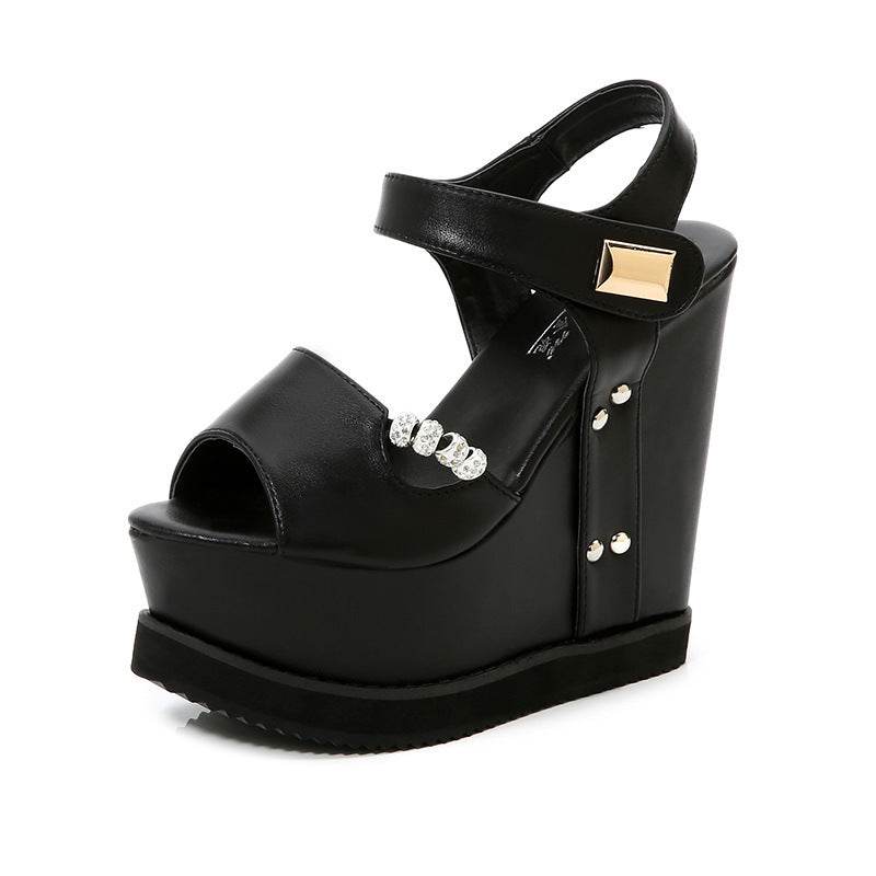 Platform Wedge Sandals - Mubimart
