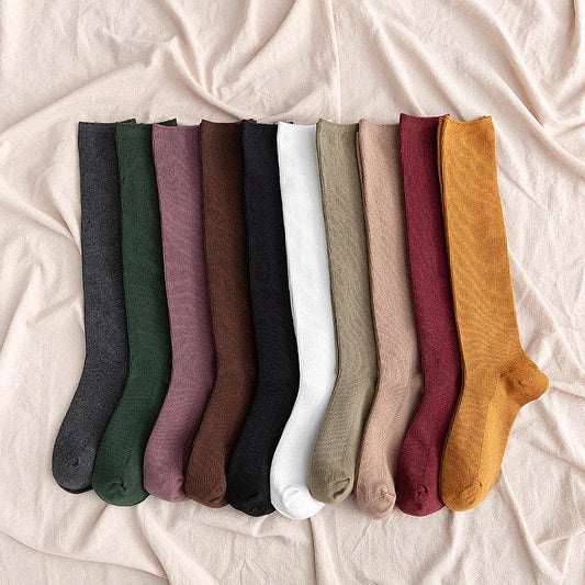 South Korea Japanese jk middle tube knee-length street half-high tube ins trendy socks - Mubimart