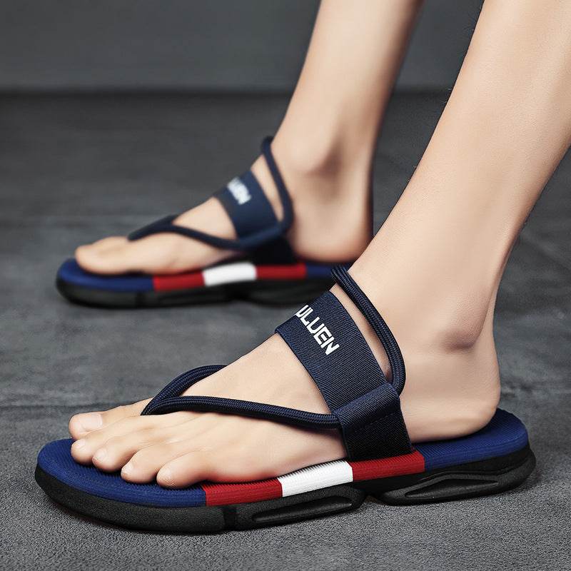 Men Sandals Outdoor Sport Flip Flops Comfort Casual Thong Beach Shoes - Mubimart