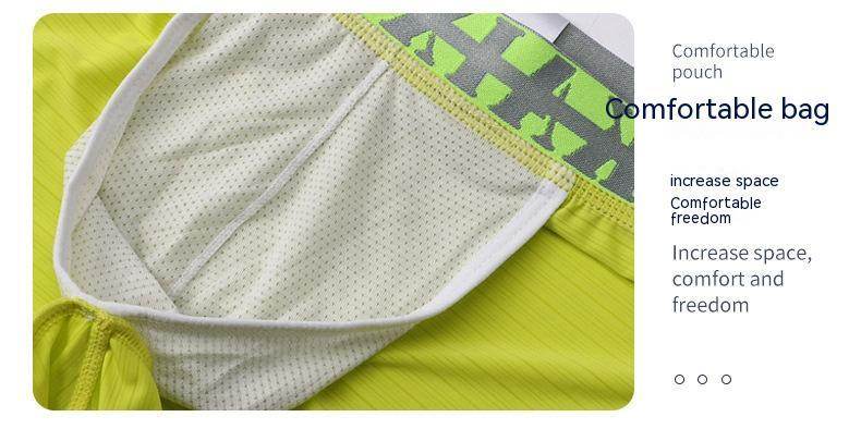 Underwear Ice Silk Split Home Shorts Men - Mubimart