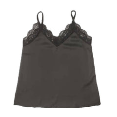 Lace stitching camisole - Mubimart -  