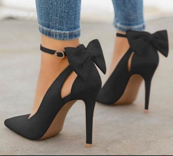 Bow high heels - Mubimart
