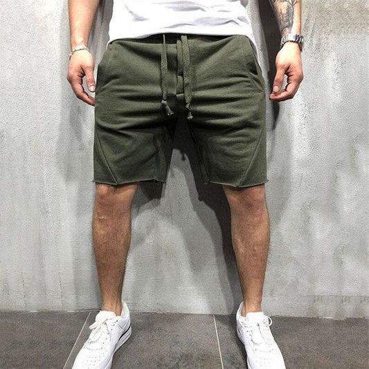 summer mens gym sports sport grey shorts for men - Mubimart