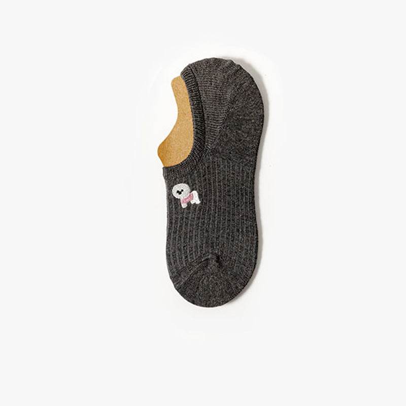 Female Cotton Summer Cute Japanese Tide Low-top Short Socks - Mubimart