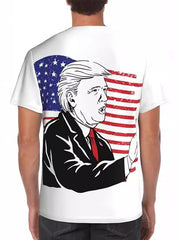 Trump T-shirt Summer Workout Running 3D Printed Pattern