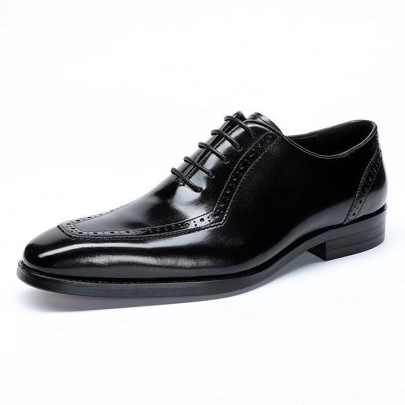 Oxford Men's Formal Dress Single Shoes Leather - Mubimart