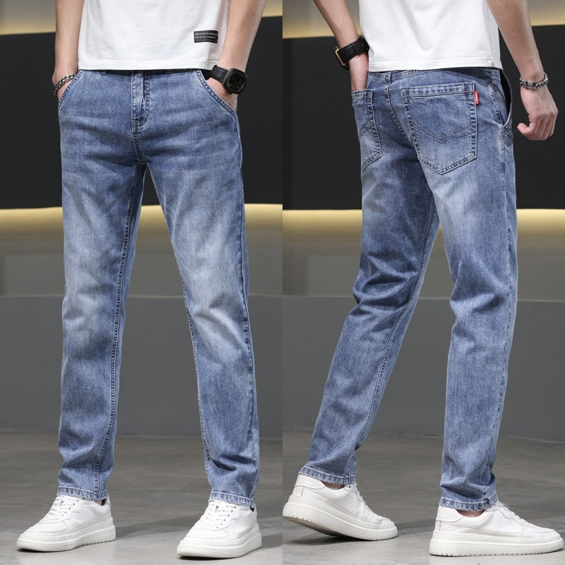 Herren Jeans Straight Fit Fashion Slim Fit