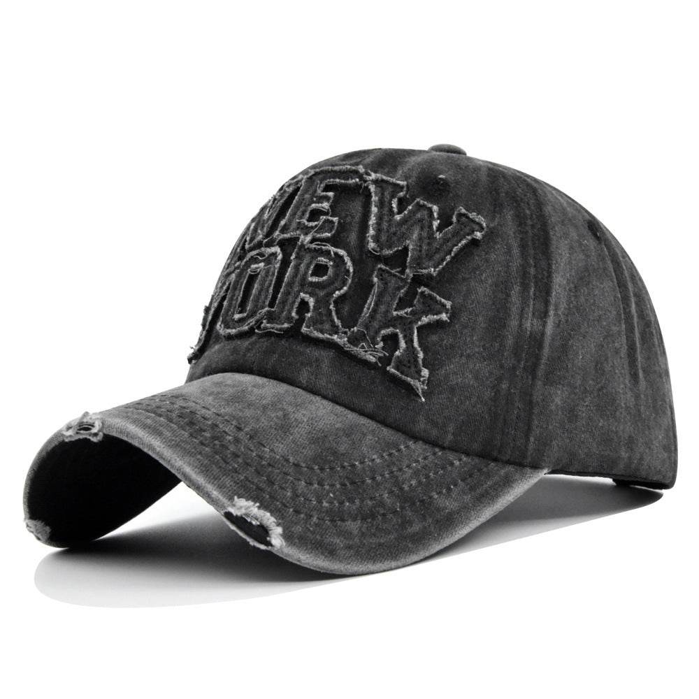 Peaked Cap Sun Hat Letter Curved Brim Hat - Mubimart