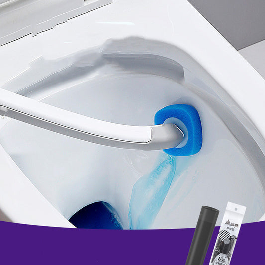 Replaceable Brush Head Toilet Brush Bathroom No Dead Corner Toilet Brush