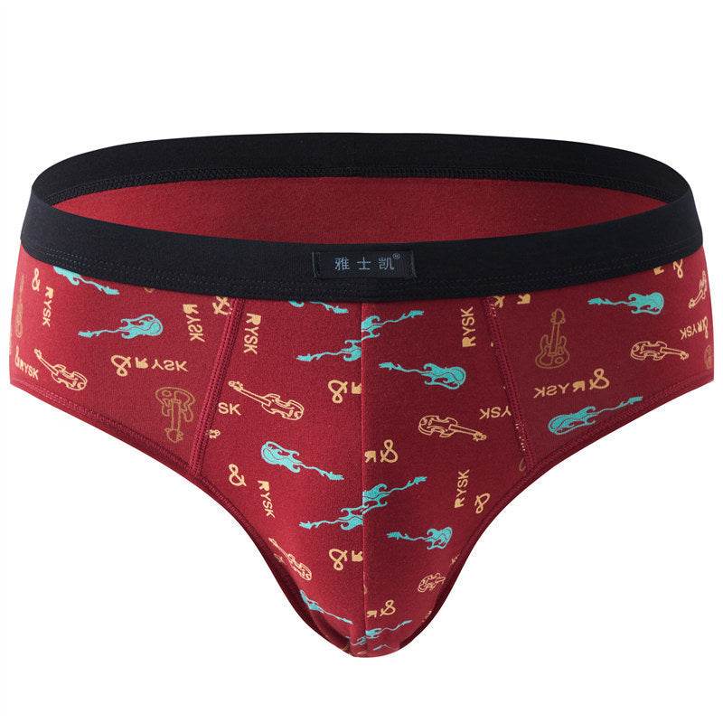 Men Comfortable Soft Cotton Briefs Underwear - Mubimart