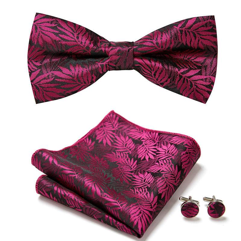 Three Piece Set Of Stylish Bow Ties - Mubimart