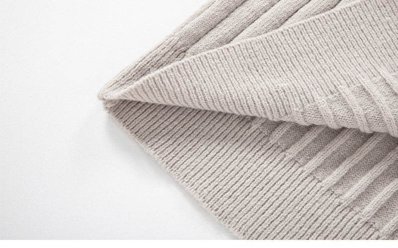 Men's Long-sleeved Half-turtleneck Zip-up Sweater - Mubimart