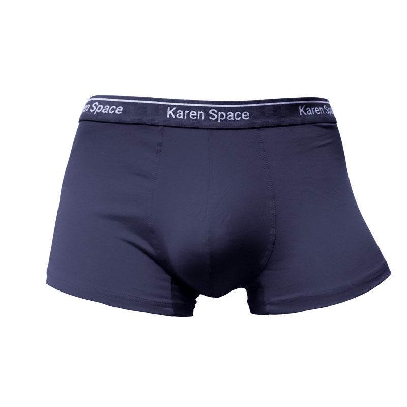 Cotton Men's Solid Color Boxers - Mubimart