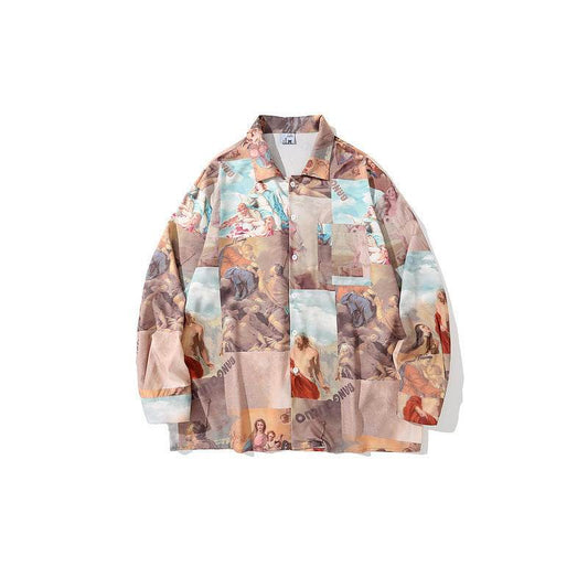 Long-sleeved Shirt Couple Autumn And Winter Shirt Jacket - Mubimart