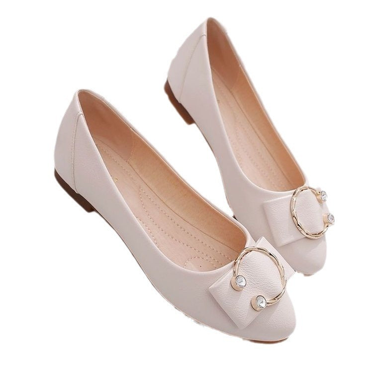 Soft Bottom Mary Jane Flat Low-cut Shoes