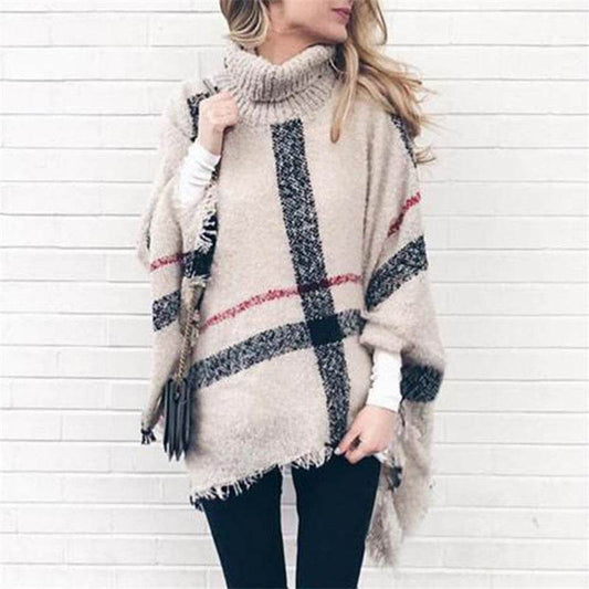 Loose Coat Plus Size Knitted Sweater - Mubimart