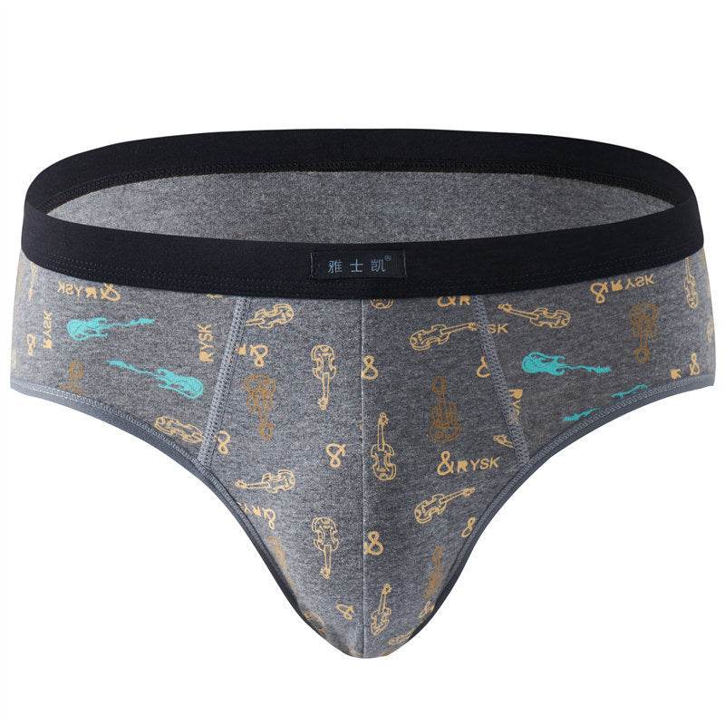Men Comfortable Soft Cotton Briefs Underwear - Mubimart