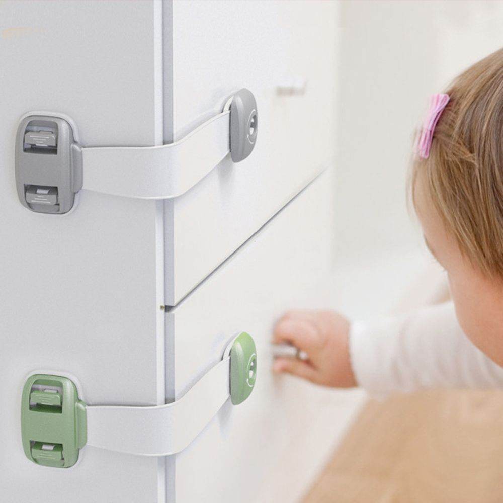 Home Baby Safety Protection Lock Anti-Clip Hand Door Closet Cabinet Locks Fo Fridge Cabinet Drawer Box Safe Lock For Kids No Tools Or Drilling Child Safety Cabinet Proofing Cabinet Drawer Door Latches - Mubimart