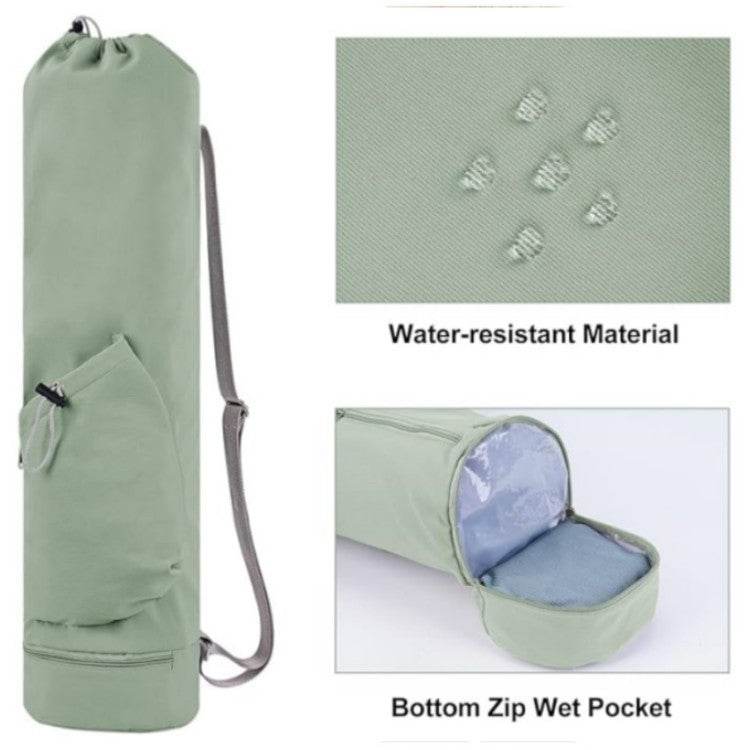Yoga Mat Bag With Water Bottle Pocket And Bottom Wet Bag Multifunction Storage Bag - Mubimart
