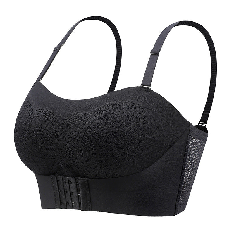 Front Closure Bra Strapless Wireless Push Up Anti-slip Bra - Mubimart -  