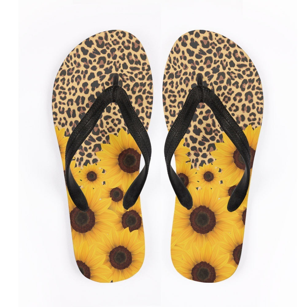 Flip Flops Animal Texture Outdoor Beach Leisure Flip-flops