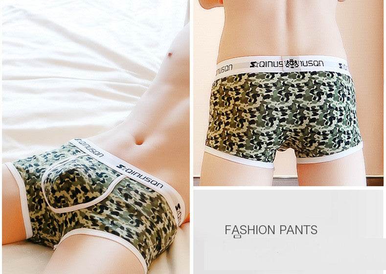 Men's Low Waist Panties Boxers - Mubimart