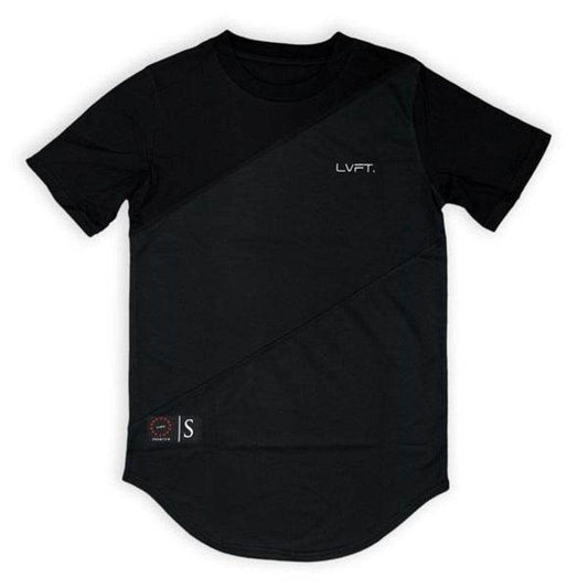 Men's Muscle Workout Round Neck Short Sleeve T-shirt - Mubimart