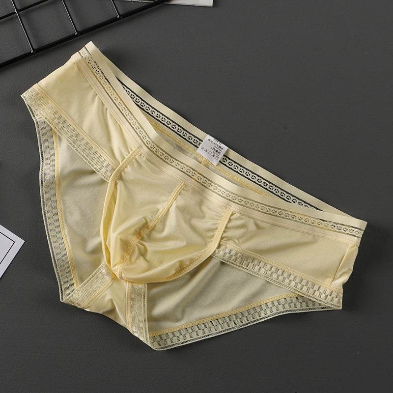 Summer New Translucent Ice Silk Underwear Men Sexy - Mubimart
