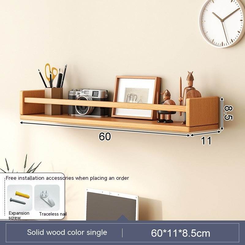 Shelf Partition Wood Board Parcel Shelf Shelf Wall Hanging - Mubimart