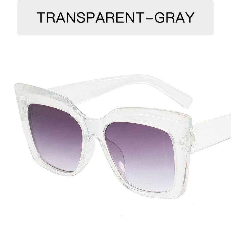 Women's Fashion Catwalk Large Frame Cat Eye Sunglasses - Mubimart