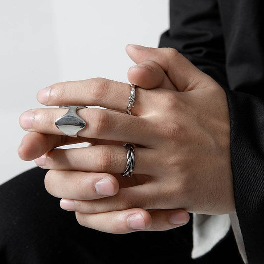 Titanium Steel Cool Wind Joint Ring For Men And Women - Mubimart