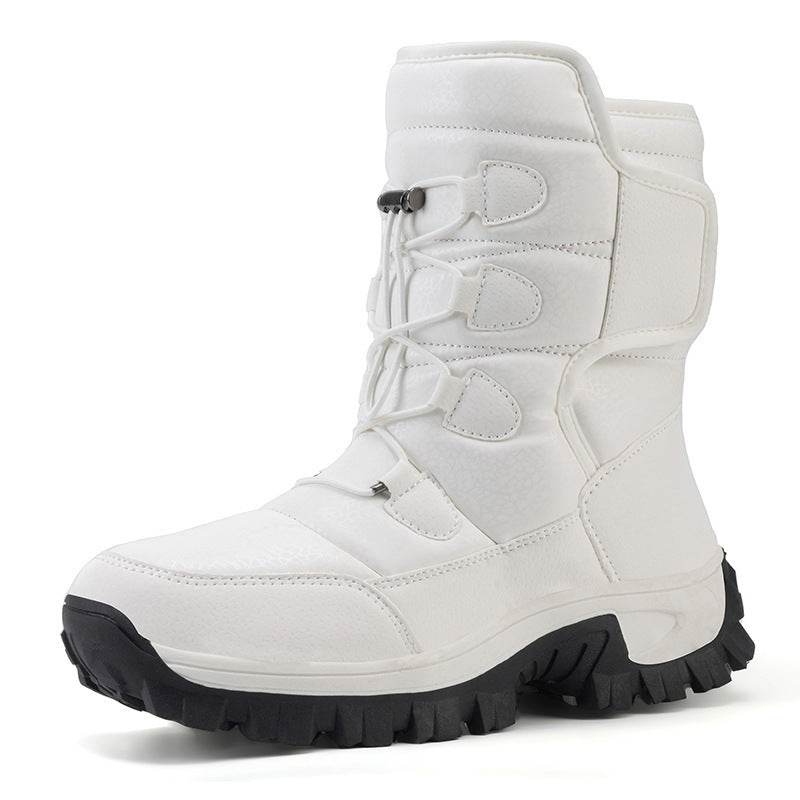 Men And Women Fleece-lined Warm Snow Boots - Mubimart