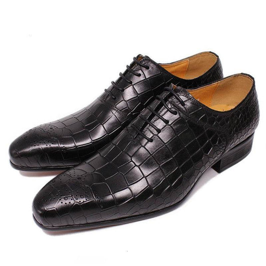Men's Business Suit Oxford Leather Shoes - Mubimart
