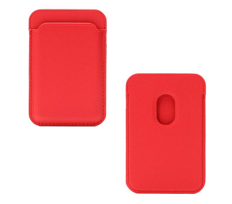 Magnetic Leather Card Holder Holder - Mubimart