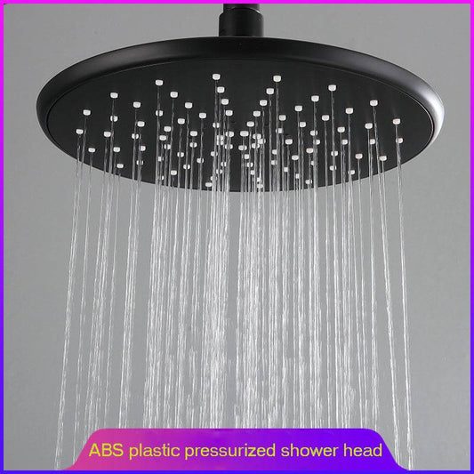 Black Pressurized Shower Shower Head Set Pressurized - Mubimart