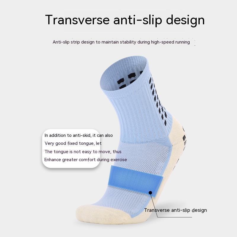 Non-slip Middle Cylinder Dispensing Thickening Sweat-absorbing Wear-resistant Towel Bottom Athletic Socks - Mubimart -  