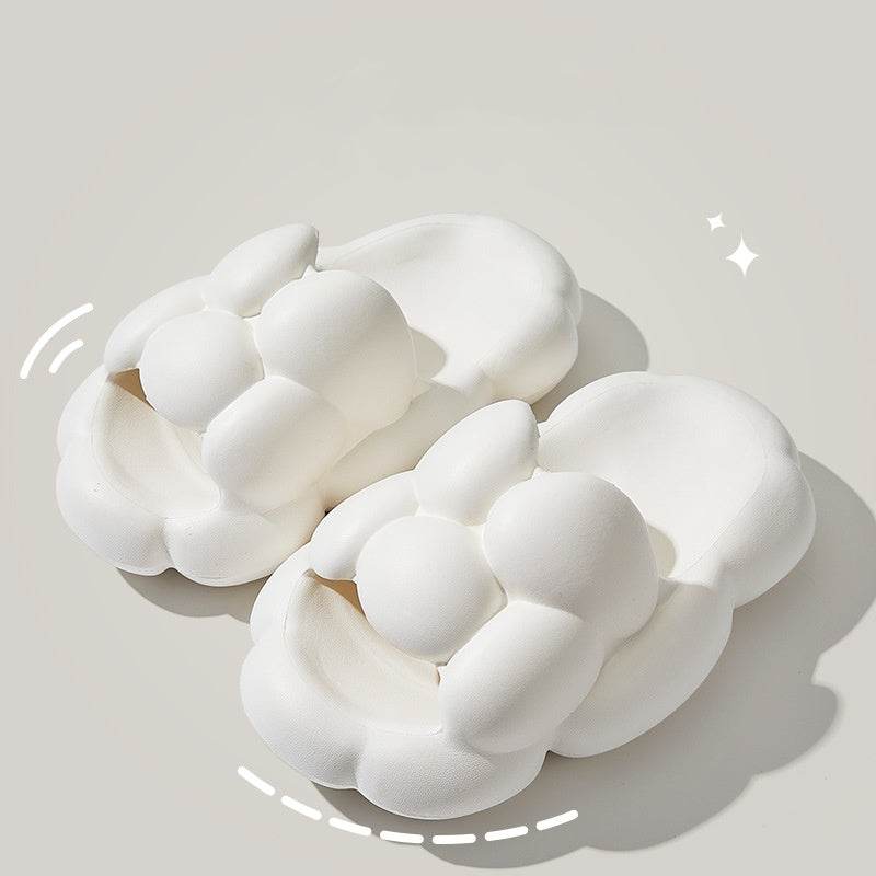 Soft Cloud Design Slippers Cute House Shoes Women Outdoor Indoor Bathroom Slipper - Mubimart