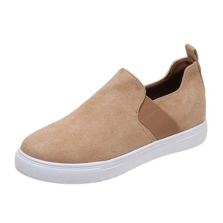Leopard Loafers Women Elastic Band Design Casual Flat Shoes - Mubimart