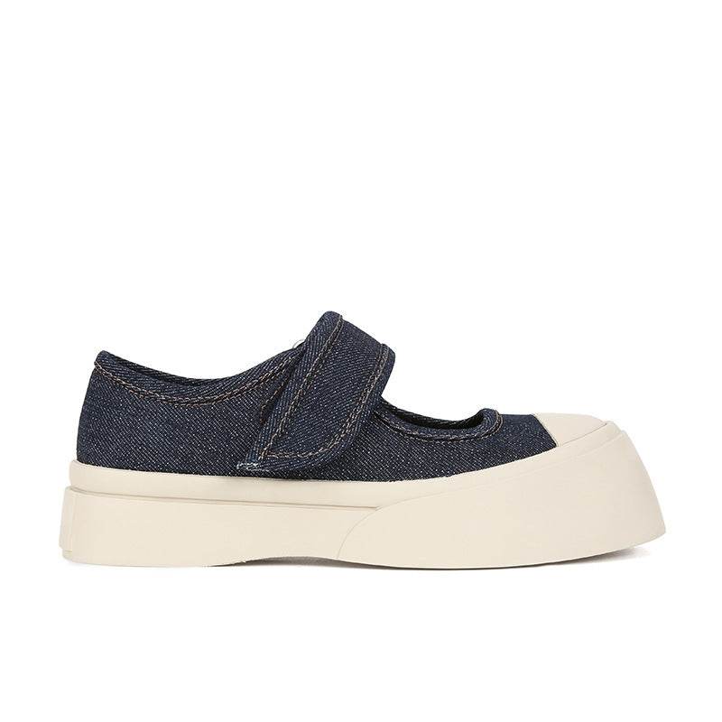Velcro Platform Mary Jane Shoes Women - Mubimart