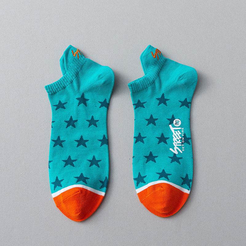 Socks Men's Summer Cotton Deodorant Sweat-absorbent Socks Shallow Mouth Low Cut - Mubimart