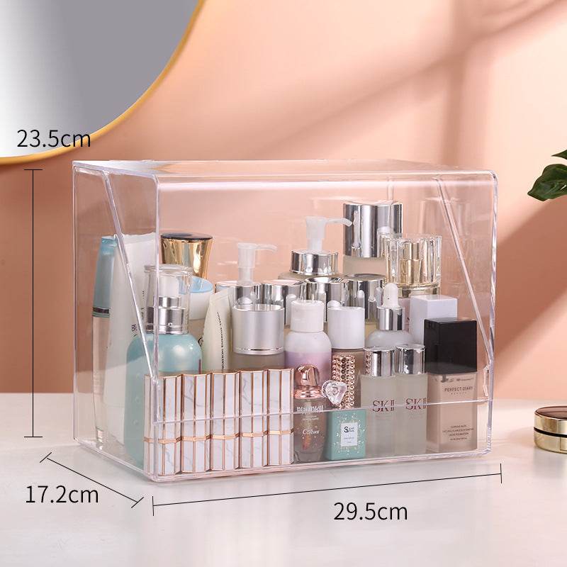 Desktop Transparent Cosmetic Case - Mubimart