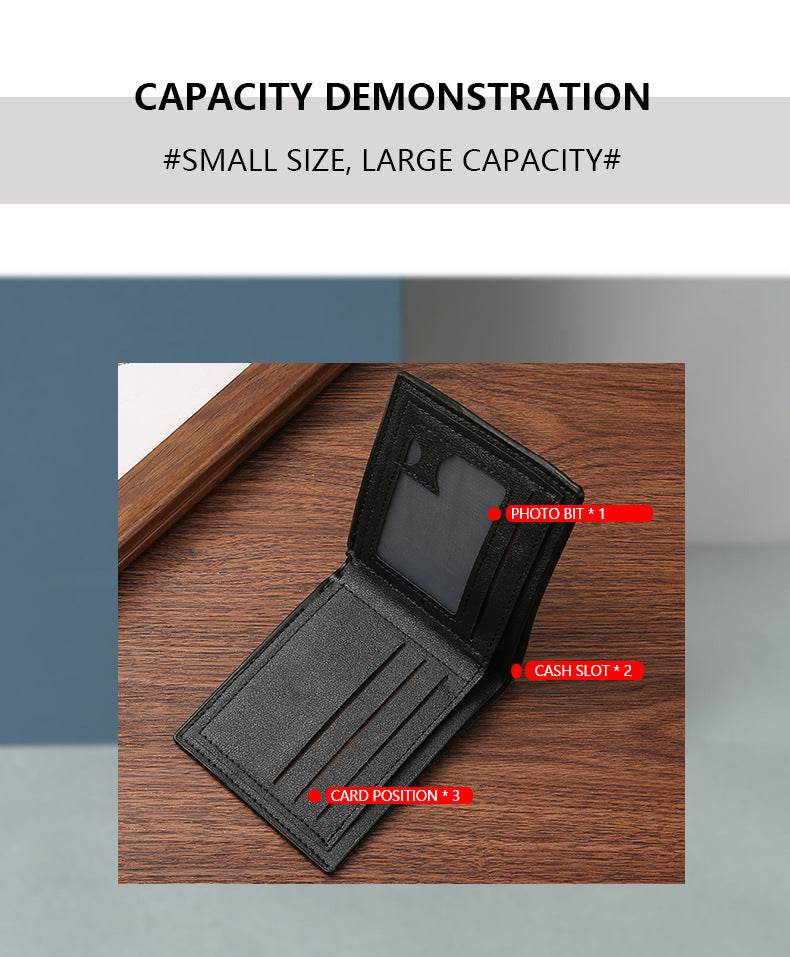 Snakeskin Pattern Men's Short Wallet - Mubimart